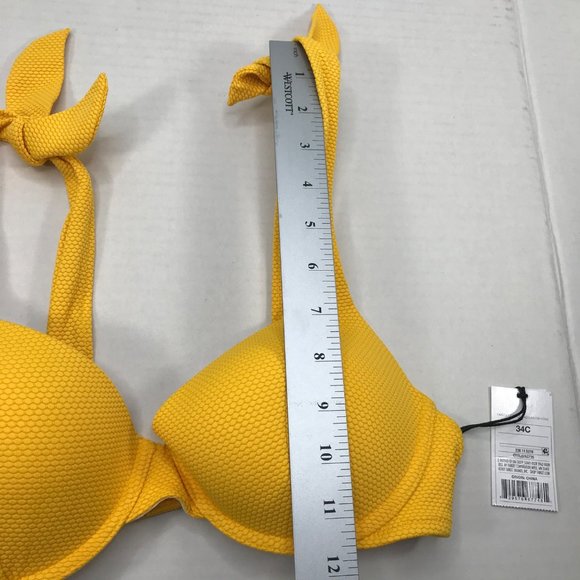 Shade And Shore Women's Size 34C Light Lift Textured Underwire Bikini Swim Top - Picture 12 of 12